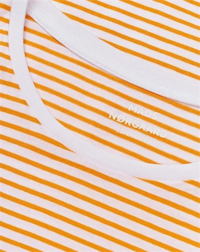 Mads Nørgaard - Organic Favorite T-shirt - Bright White/Zinnia